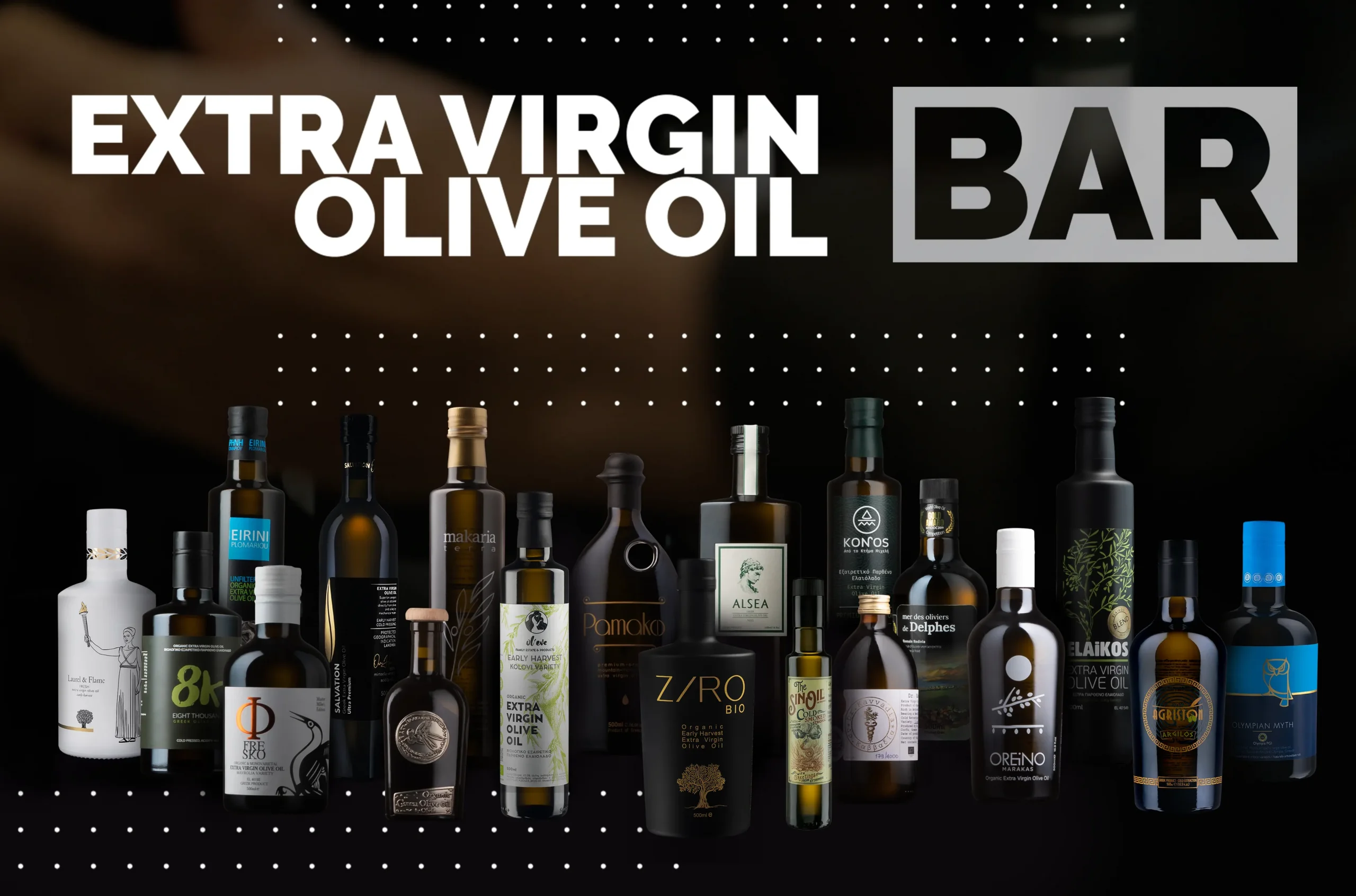 Olive Epitome EVOO Bar 2022 Extra Virgin Olive Oil Bottles